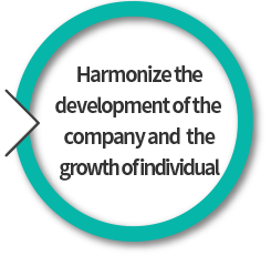 Harmonize the development of the company and the growth of individual